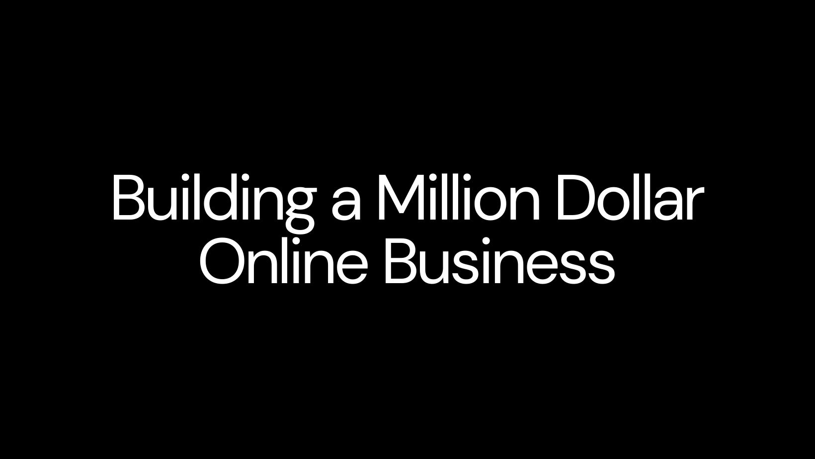 The Power of Focus: Lessons Learned from Building a Million Dollar Online Business